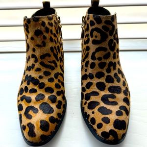 Madden by Steven Madden pony hair animal print booties 8m GORGEOUS A++